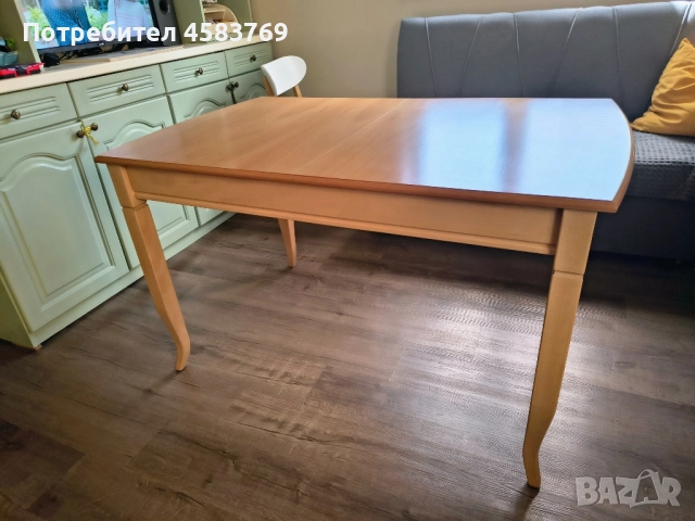 Трапезна маса Мисури 80/120 см дъб, снимка 1