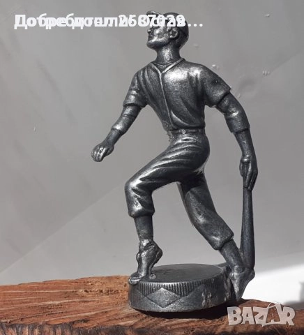 Работници, статуетка, фигура, пластика, патина, надпис и  спортист с бухалка, снимка 17 - Статуетки - 50029871