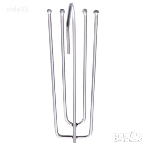vidaXL Затъмняваща завеса с куки, сива, 290x245 см, снимка 5 - Пердета и завеси - 56146049