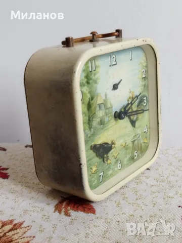 Стар механичен будилник, настолен часовник, снимка 6 - Колекции - 47544222