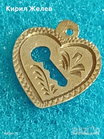 Сребърен медальон във формата на сърце ❤️ с апликация на ключ романтичен подарък 52648, снимка 5 - Колиета, медальони, синджири - 53051150