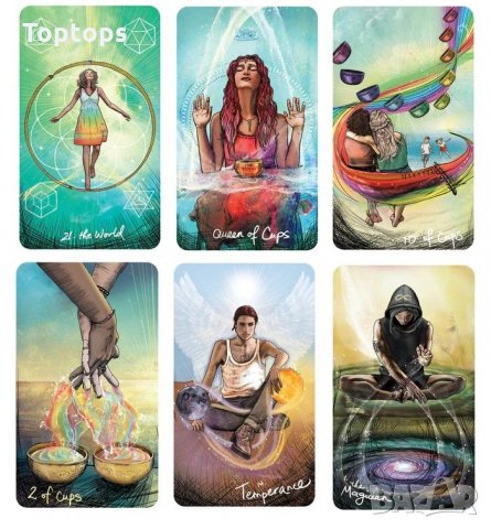 Красиви таро карти:Light Seers Tarot&Muse Tarot&Sacred Creators Oracle, снимка 11 - Карти за игра - 34405870
