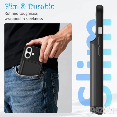 Нов Калъф батерия 8500mAh за iPhone 17 6.3 с LED индикатор кейс Айфон, снимка 7 - Калъфи, кейсове - 53821927