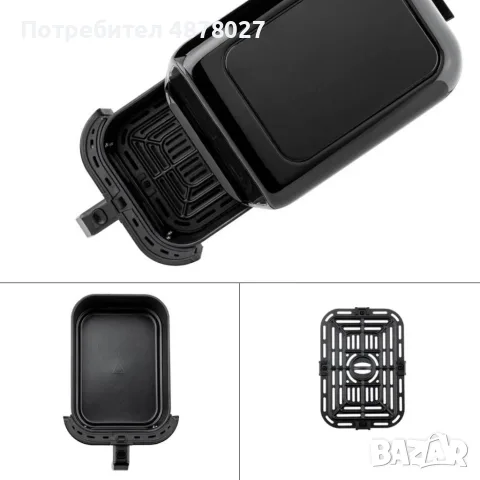 Фритюрник с горещ въздух MFX-515, 1500W, 5L, LED., снимка 9 - Фритюрници - 55756314