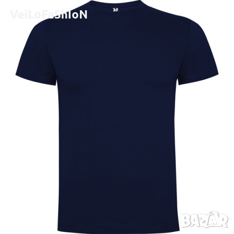 Нова мъжка тениска в тъмносин цвят