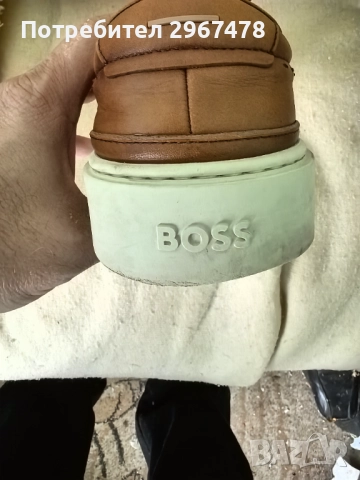 Спортни обувки "BOSS" оригинални, кожени, снимка 3 - Ежедневни обувки - 52866619