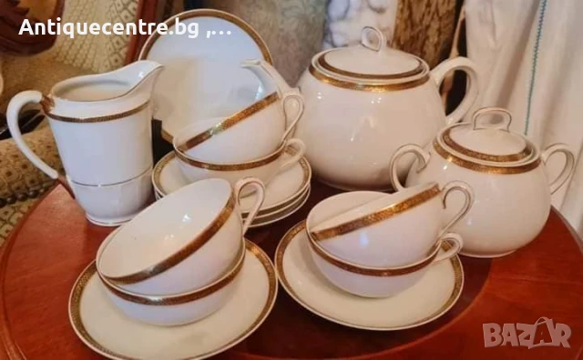 EPIAG D.F.,  Чехословакия. Елегантелен комплект за чай ,капучино  за 6 души. , снимка 2 - Сервизи - 50998604