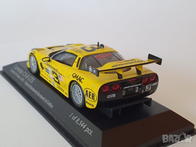 Колекционерски модел Corvette C5-R Minichamps 1/43, снимка 6 - Колекции - 34478604