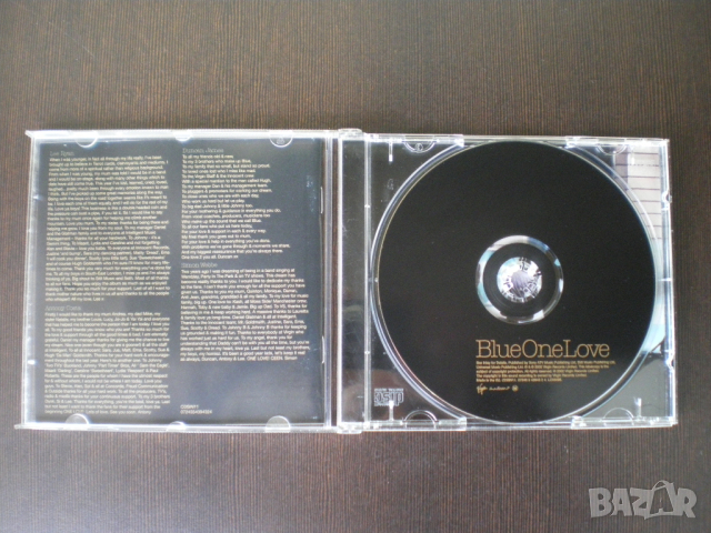 Blue ‎– One Love 2002 CD, Album, снимка 2 - CD дискове - 44783216