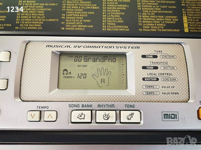 Синтезатор клавир CASIO LK-110 пиао със светещи клавиши и вход за микрофон 5 октави, снимка 6 - Синтезатори - 52638447