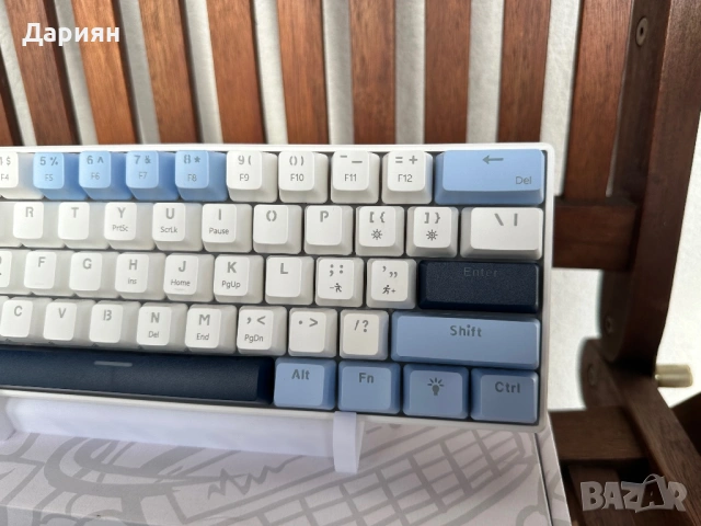 Механична Клавиатура Ajazz x Nacodex NK61 / 60% / Cherry MX Red Switch-ове / Hot swap /, снимка 6 - Клавиатури и мишки - 53541603