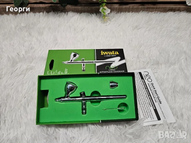 Нов Японски Аерограф NEO for Iwata CN (0.35 mm, Двойно Действие)