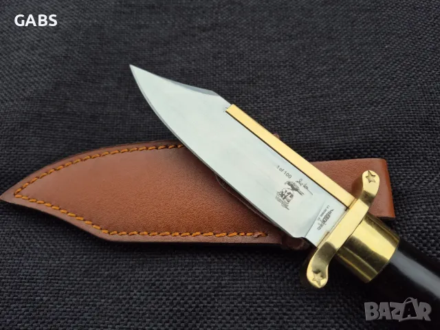 Нож Bowie "Expendables"/"Непобедимите" малък с кожена кания, снимка 3 - Ножове - 50359208