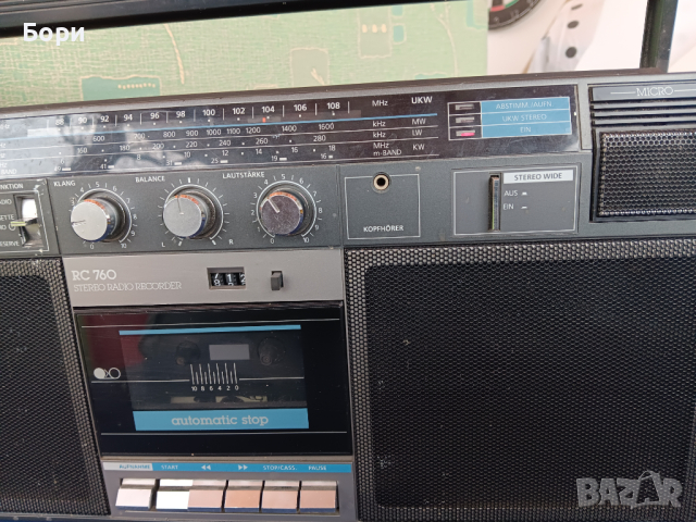 TELEFUNKEN RC 760 Радиокасетофон, снимка 6 - Радиокасетофони, транзистори - 44589799