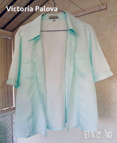 Ленена риза с удължен ръкав IN LINEA, снимка 3 - Ризи - 42278399