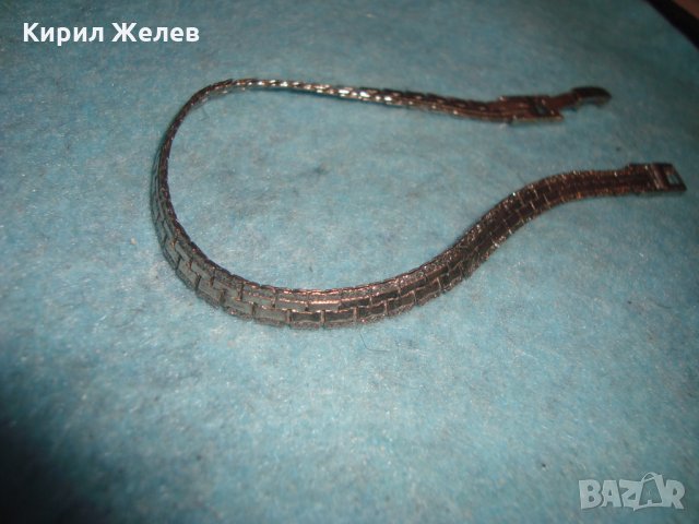 ПОСРЕБРЕНА ФЕШЪН АРТ ГРИВНА от БЛАГОРОДНА НЕРЪЖДАЕМА СТОМАНА ЗДРАВА ВИНТИДЖ ПЛЕТКА 25872, снимка 7 - Гривни - 35769980