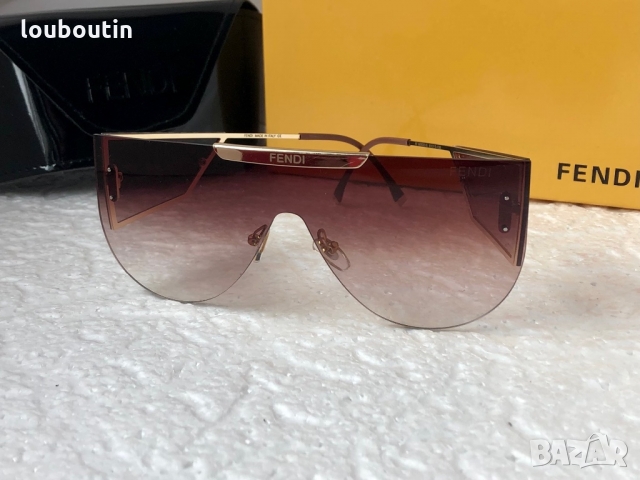 -15 % разпродажба Fendi 2022 дамски слънчеви очила маска с лого, снимка 6 - Слънчеви и диоптрични очила - 36106919