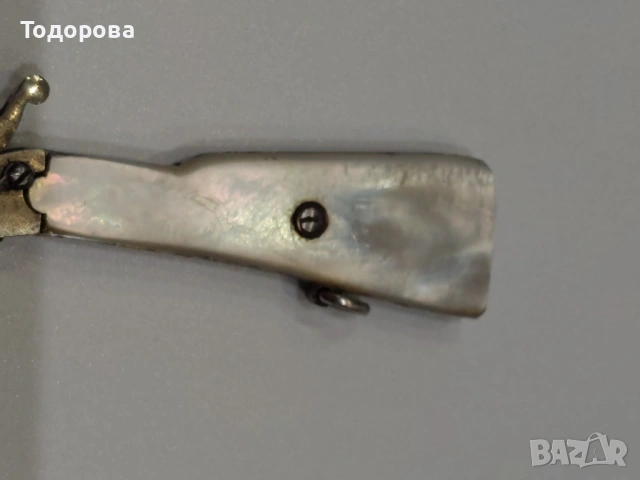 Миниатюра на Много рядка белгийска пушка със седефен приклад, снимка 8 - Антикварни и старинни предмети - 53607658