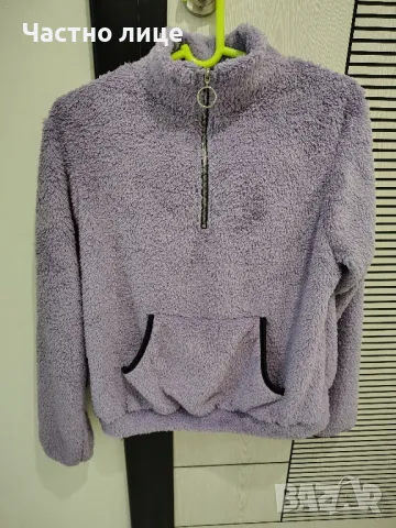 Продавам лилав поларен суичър размер L, снимка 2 - Суичъри - 48796150