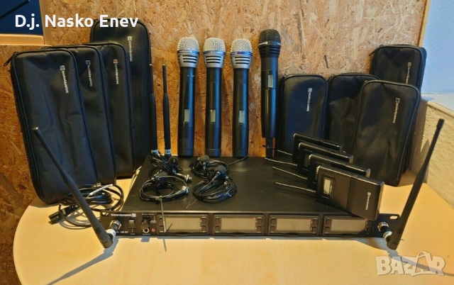 Beyerdynamic Opus 800MF 4x hand transmitter 4x Bodypack Transmitter 4x MU-53 пълен безжичен комплект, снимка 1 - Микрофони - 36074321