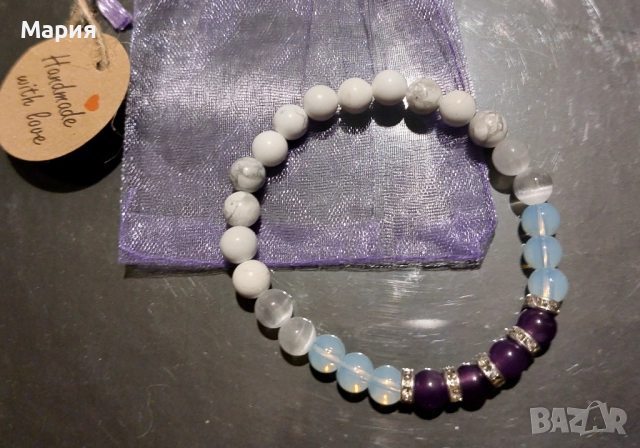 Гривни от естествени камъни , снимка 10 - Гривни - 43452132