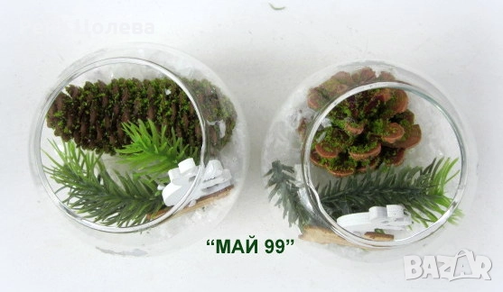 Стъклена сфера със сняг, снимка 4 - Коледни подаръци - 52279045