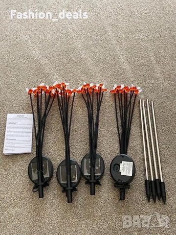 Нови Слънчеви светлини Декоративни соларни пчели градина двор балкон, снимка 7 - Други - 41428249