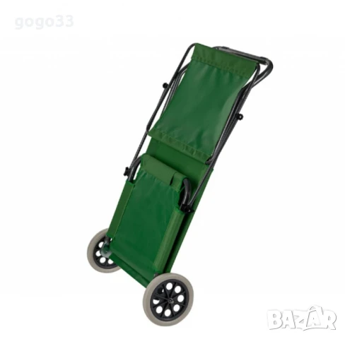 Сгъваем шезлонг с колела, Muhler, 147x52xH24 cm, снимка 2 - Градински мебели, декорация  - 49916433