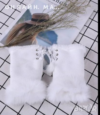 Ръкавички Естествена кожа и естествен пух отворени , снимка 2 - Други - 40309592