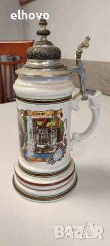 Немска керамична халба#2, снимка 6 - Антикварни и старинни предмети - 53365073