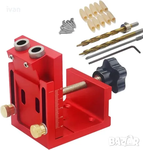намаление Водач за свредло за дърво пълен комплект червен 94х80х65мм 