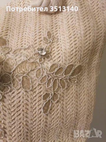 чанта за лятото от рафия с апликация машинна бродерия, снимка 4 - Чанти - 50599287