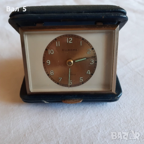 Стар немски туристически будилник Europa , Европа, снимка 2 - Антикварни и старинни предмети - 51944916