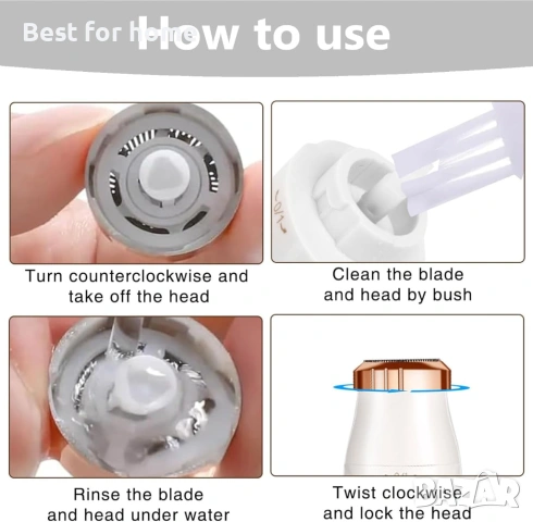 MuSylonz 3-в-1 тример за коса за жени и мъже, комплект самобръсначки за тяло, снимка 5 - Друга електроника - 53444881