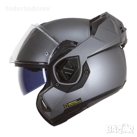 Топ Цена Отваряeмa мото Каска LS2 FF906 ADVANT 360 TITANIUM MATT,очила, снимка 5 - Аксесоари и консумативи - 51533392