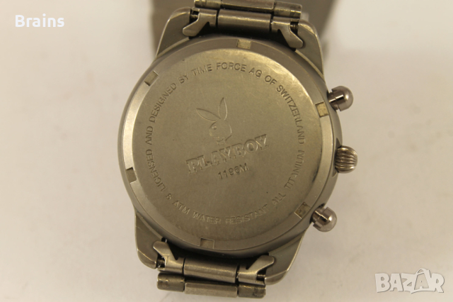PLAYBOY Швейцарски Дамски Хронограф Титаниев, снимка 8 - Дамски - 44838125