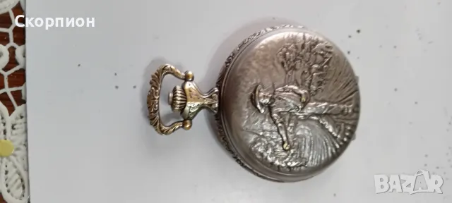 Швейцарски джобен часовник - ARVOR ANTICHOC ANCRE - 17 RUBIS, снимка 8 - Джобни - 49418171