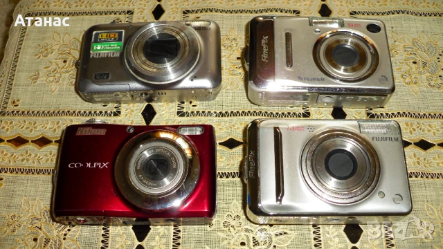 Фотоапарати NIKON и FUJIFILM 4бр за ремонт или за части, снимка 1