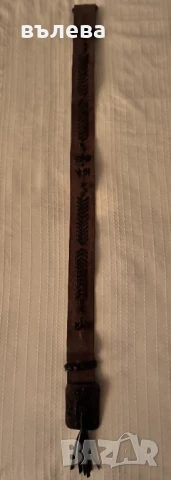 Колан кожен дамски и кожена гривна , снимка 3 - Колани - 51311904