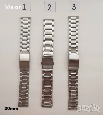 Стоманени Верижки за Часовници.Верижка за Часовник 18 20 22 24мм.Seiko/Orient/Casio/Ракета/Слава/Пол, снимка 5 - Каишки за часовници - 55837850