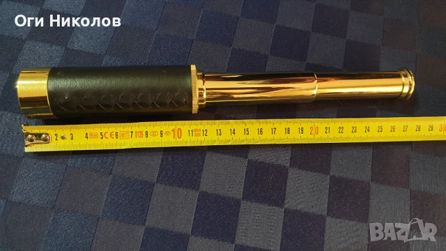 Месингова реплика на далекоглед, снимка 3 - Антикварни и старинни предмети - 51627512