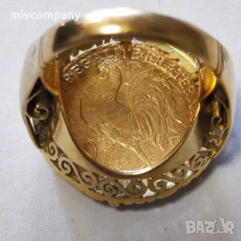 Златен пръстен 13.10гр.14К, снимка 7 - Пръстени - 53737276