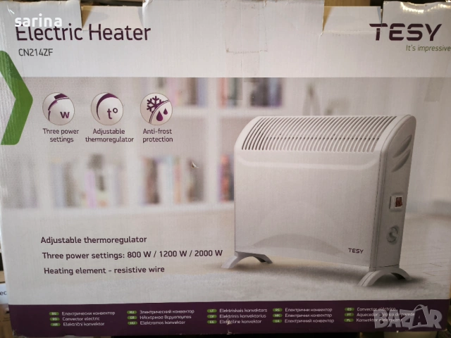 Конвектор CN214ZF, снимка 3 - Отоплителни печки - 53804306