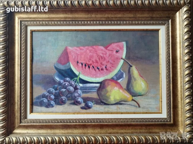 Картина, натюрморт, худ. С. Стоянов, 1970 г.