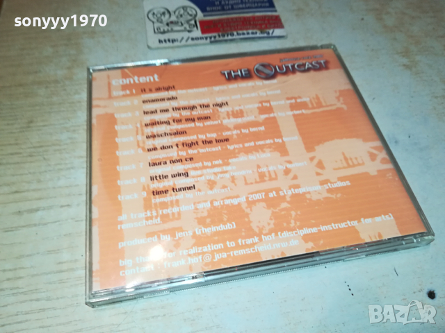 THE OUTCAST CD-ВНОС GERMANY 1103240833, снимка 4 - CD дискове - 44707147