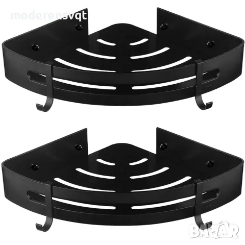 Етажерка за баня и душ черна, снимка 3 - Етажерки - 47642542