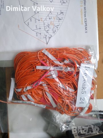 Niviuk Icepeak 5 size 24 complete set of lines, снимка 3 - Други спортове - 41737412