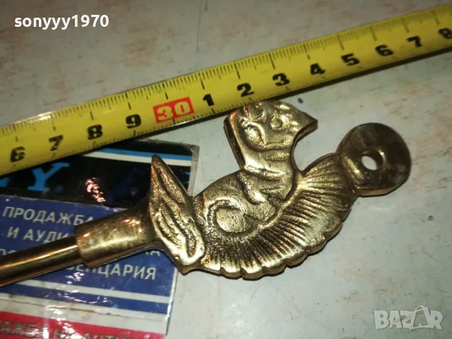 ОБУВАЛКА С КАТЕРИЦА-МЕД МЕСИНГ-ВНОС БЕЛГИЯ 2401251529, снимка 10 - Антикварни и старинни предмети - 48812439