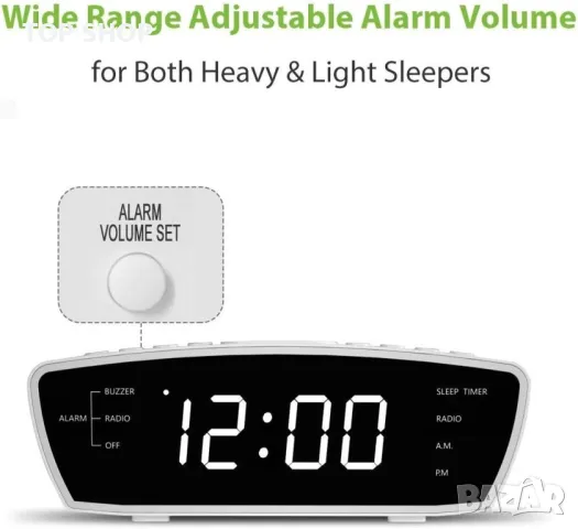 FM Радио часовник- будилник REACHER ACR- 3E, снимка 4 - Аудиосистеми - 48483632