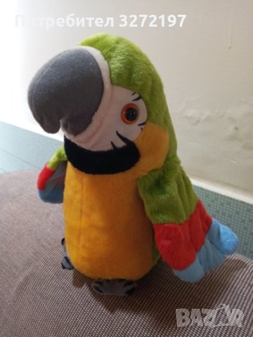 Цветен разговорлив папагал Интерактивна записваща и музикална играчка, която маха с криле и учи деца, снимка 10 - Музикални играчки - 41403123